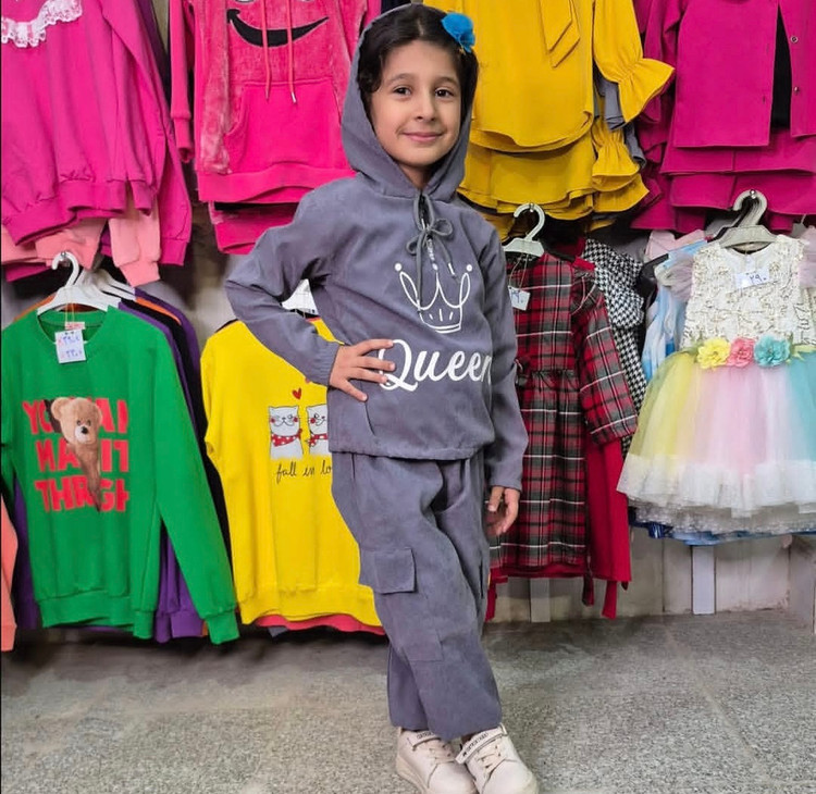 هودی شلوار دخترانه Queen ( ۴ سال تا ۱۰ سال )