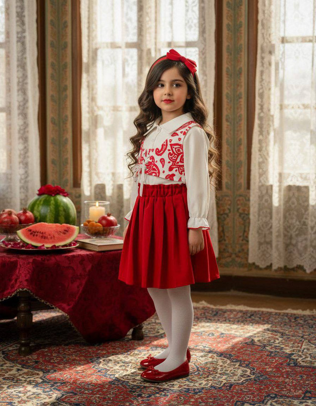 ۳ تیکه شومیز و دامن و ژیله (۲ سال تا ۶سال)