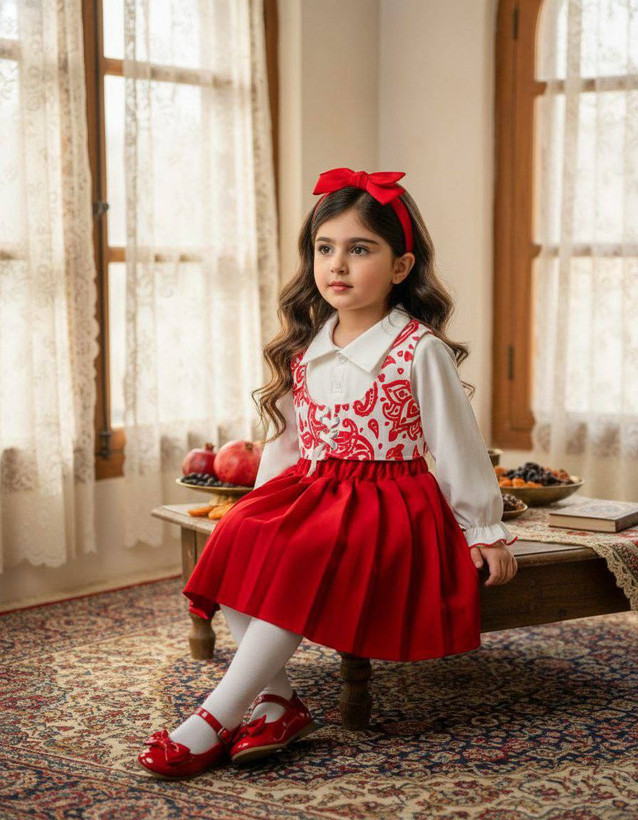 ۳ تیکه شومیز و دامن و ژیله (۲ سال تا ۶سال)