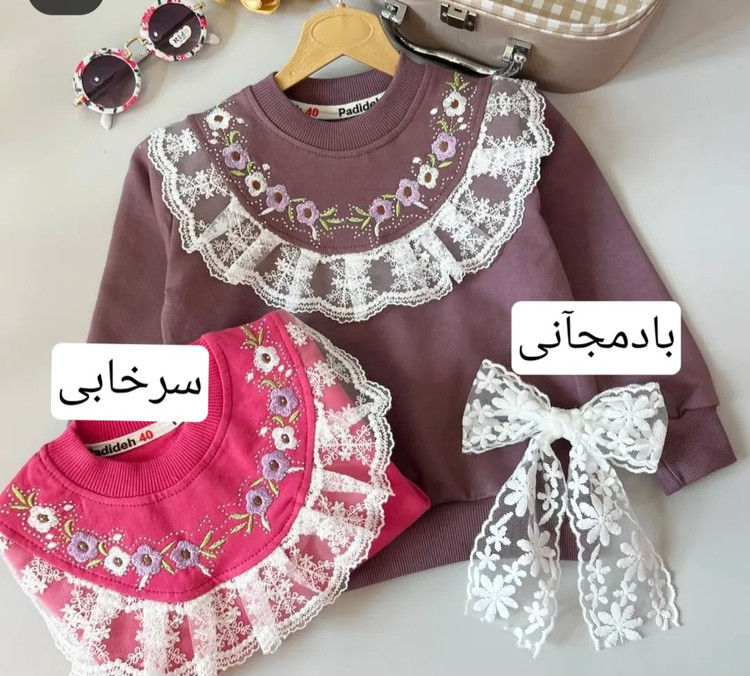 بلوز دورس دخترانه نوجوان گیپوردوزی +گلدوزی شده (۹ سال تا ۱۴ سال)