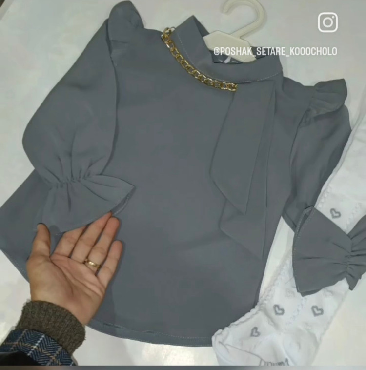شومیز دخترانه کرپ مازاراتی (۲ سال تا ۱۱ سال )