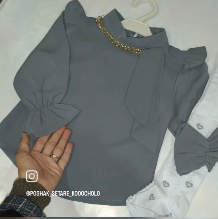 شومیز دخترانه کرپ مازاراتی (۲ سال تا ۱۱ سال )