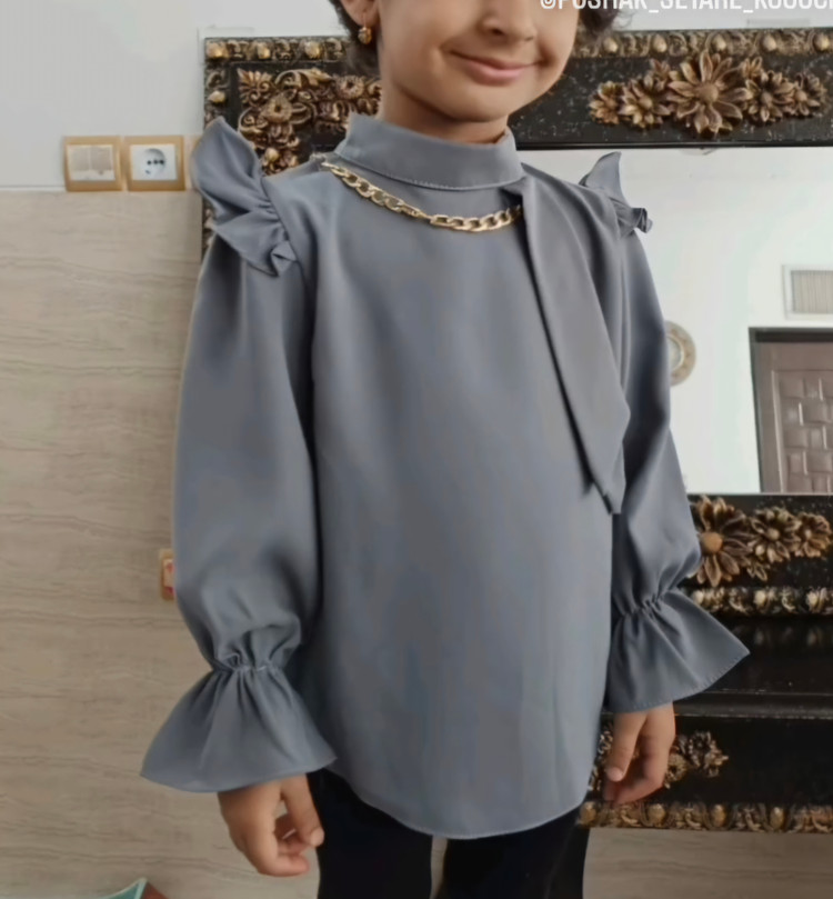 شومیز دخترانه کرپ مازاراتی (۲ سال تا ۱۱ سال )